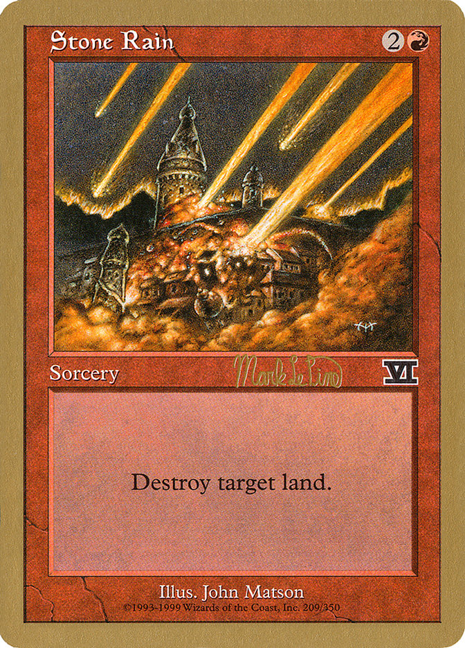 Stone Rain (Mark Le Pine) [World Championship Decks 1999] MTG Single Magic: The Gathering | Red Claw Gaming