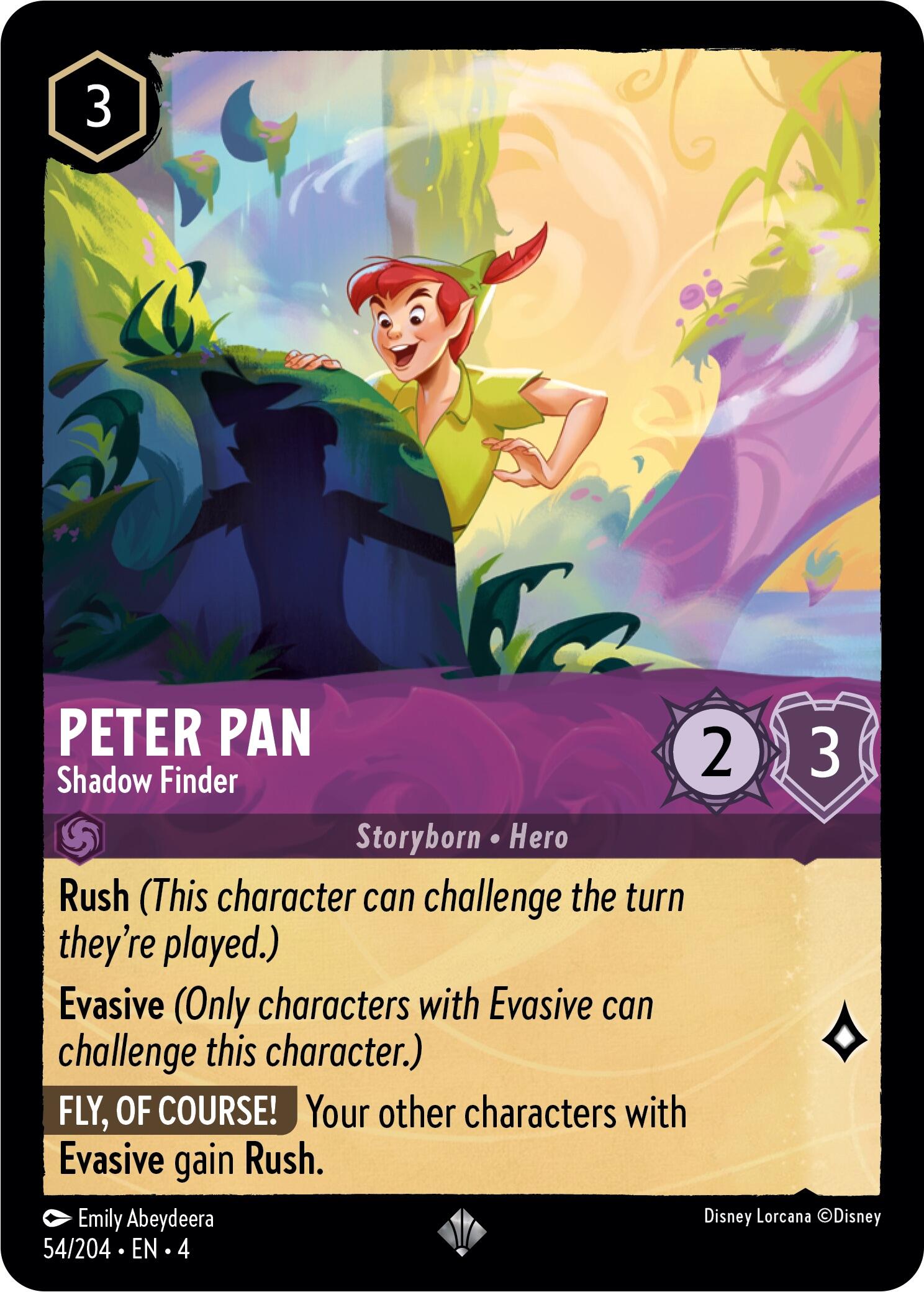 Peter Pan - Shadow Finder (54/204) [Ursula's Return] Lorcana Single Disney | Red Claw Gaming