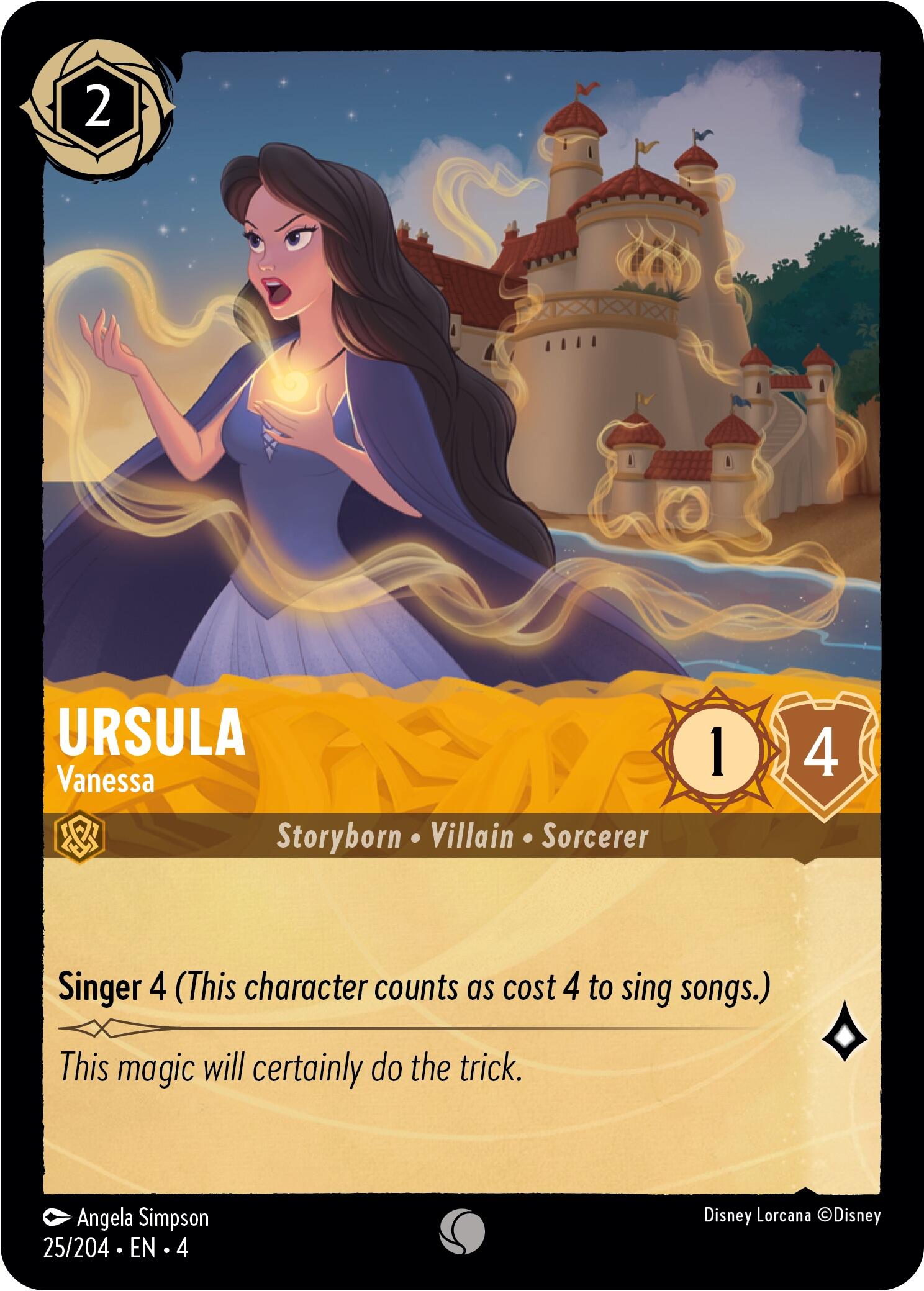 Ursula - Vanessa (25/204) [Ursula's Return] Lorcana Single Disney | Red Claw Gaming