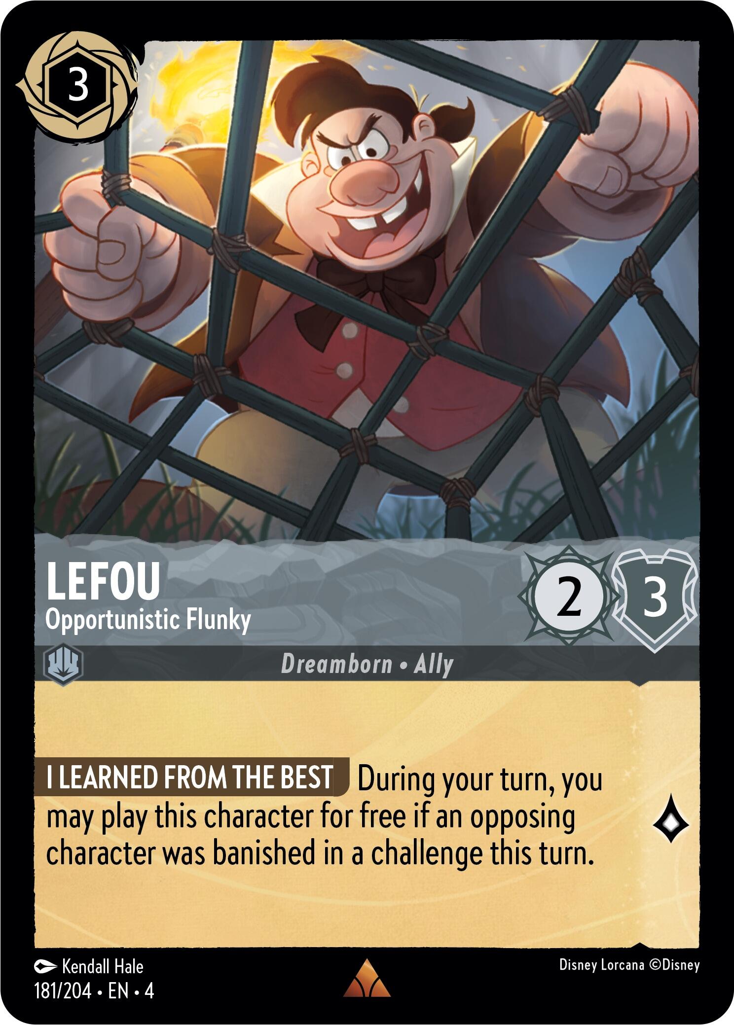 LeFou - Opportunistic Flunky (181/204) [Ursula's Return] Lorcana Single Disney | Red Claw Gaming