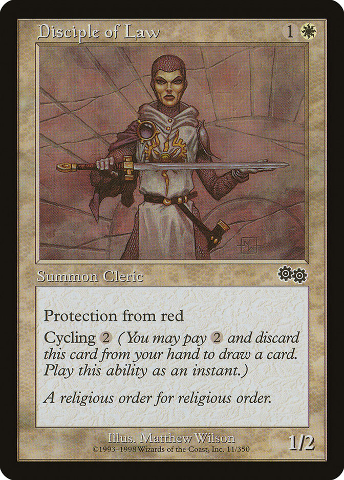 Disciple of Law [Urza's Saga] MTG Single Magic: The Gathering | Red Claw Gaming