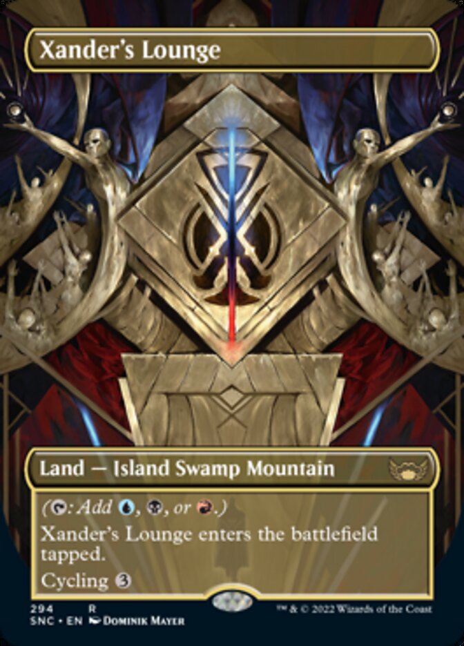 Xander's Lounge (Borderless Alternate Art) [Streets of New Capenna] MTG Single Magic: The Gathering | Red Claw Gaming