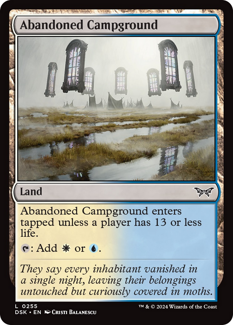 Abandoned Campground [Duskmourn: House of Horror] MTG Single Magic: The Gathering | Red Claw Gaming