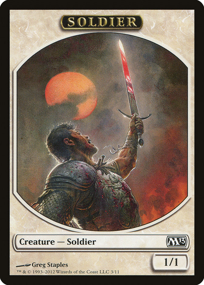 Soldier Token [Magic 2013 Tokens] MTG Single Magic: The Gathering | Red Claw Gaming