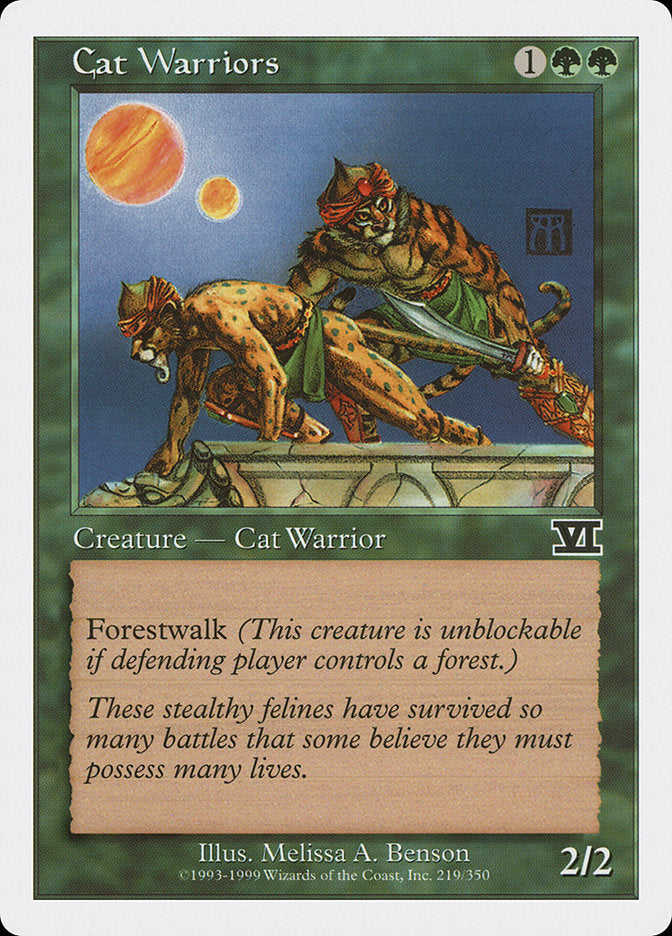 Cat Warriors [Classic Sixth Edition] MTG Single Magic: The Gathering | Red Claw Gaming