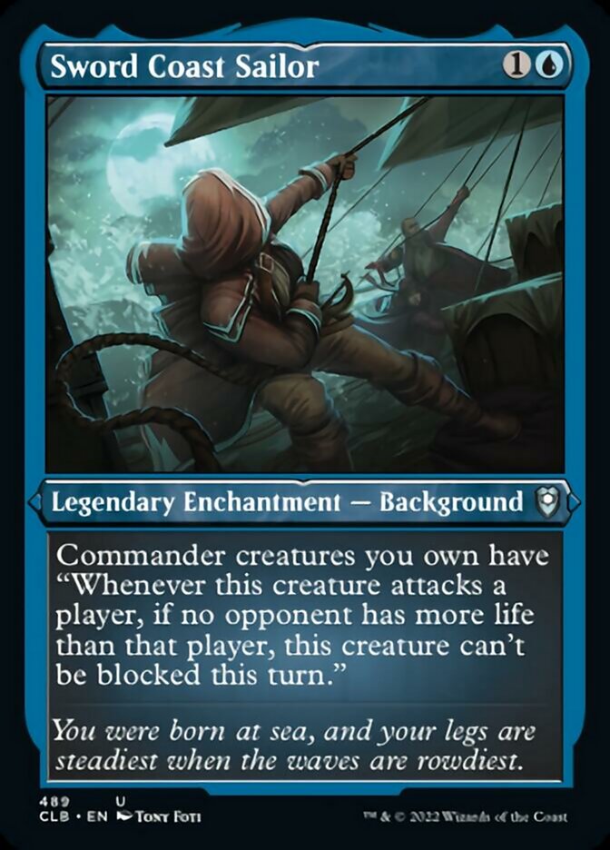 Sword Coast Sailor (Foil Etched) [Commander Legends: Battle for Baldur's Gate] MTG Single Magic: The Gathering | Red Claw Gaming