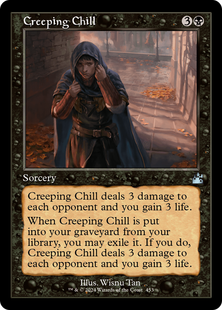 Creeping Chill (Retro Frame) [Ravnica Remastered] MTG Single Magic: The Gathering | Red Claw Gaming