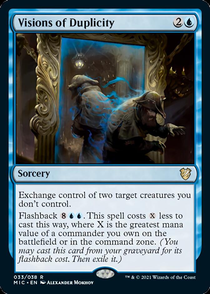 Visions of Duplicity [Innistrad: Midnight Hunt Commander] MTG Single Magic: The Gathering | Red Claw Gaming