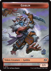 Goblin // Warrior Double-Sided Token [Tarkir: Dragonstorm Tokens] MTG Single Magic: The Gathering | Red Claw Gaming