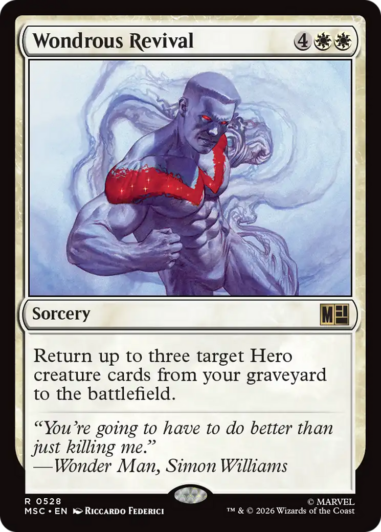 Wondrous Revival [Marvel Super Heroes Commander] MTG Single Magic: The Gathering | Red Claw Gaming