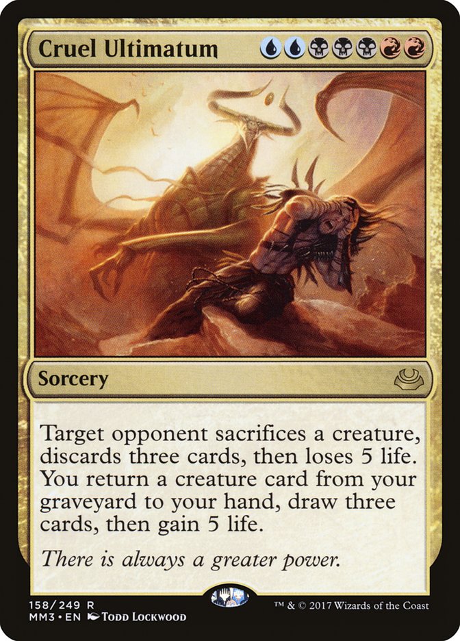 Cruel Ultimatum [Modern Masters 2017] MTG Single Magic: The Gathering | Red Claw Gaming