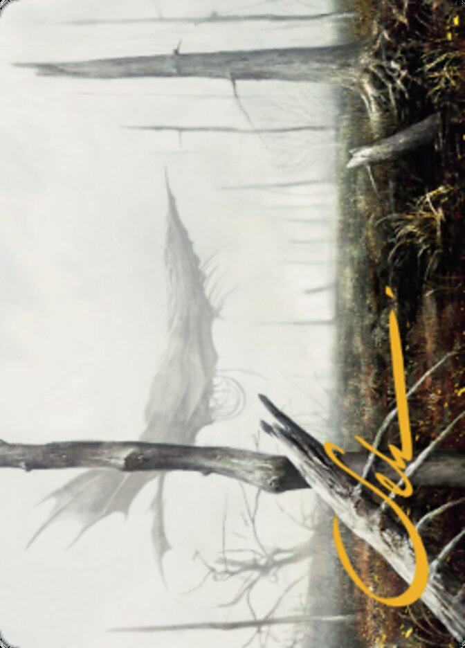 Swamp Art Card (Gold-Stamped Signature) [Dominaria United Art Series] MTG Single Magic: The Gathering | Red Claw Gaming