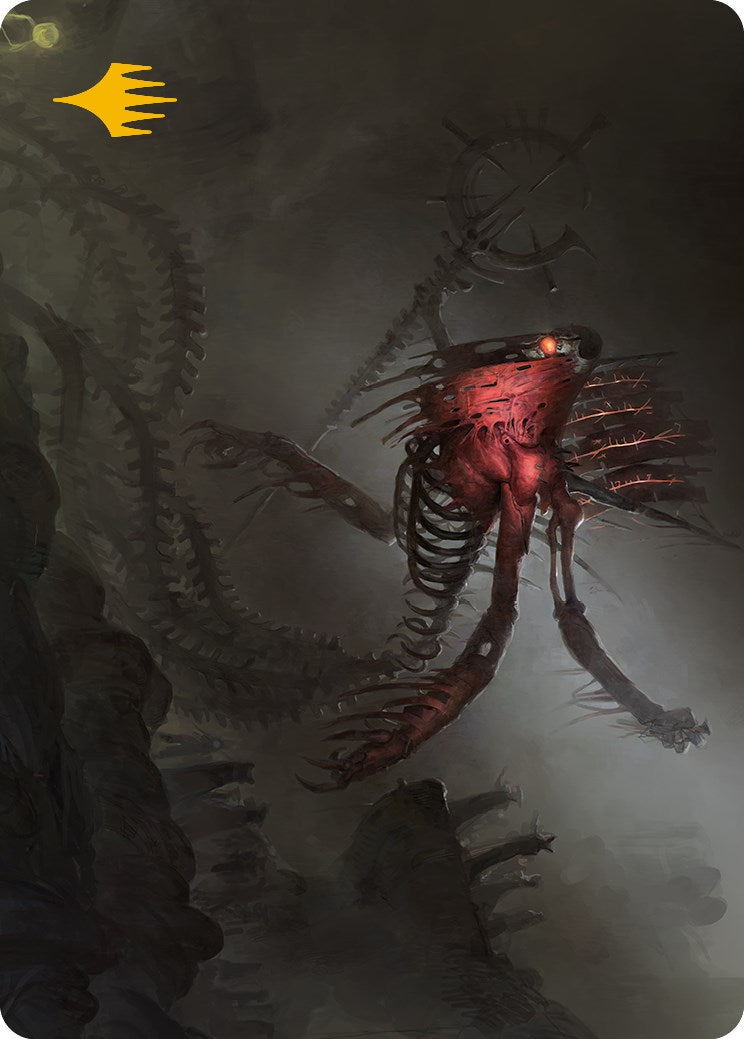 Drivnod, Carnage Dominus Art Card (Gold-Stamped Signature) [Phyrexia: All Will Be One Art Series] MTG Single Magic: The Gathering | Red Claw Gaming