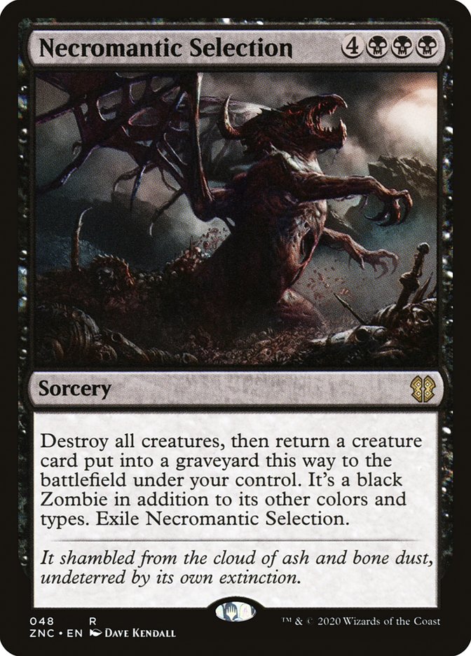 Necromantic Selection [Zendikar Rising Commander] MTG Single Magic: The Gathering | Red Claw Gaming