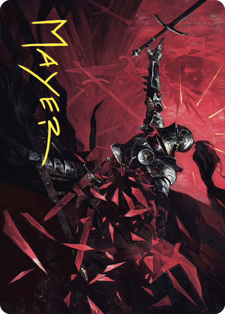 Shatter the Oath Art Card (Gold-Stamped Signature) [Wilds of Eldraine Art Series] MTG Single Magic: The Gathering | Red Claw Gaming