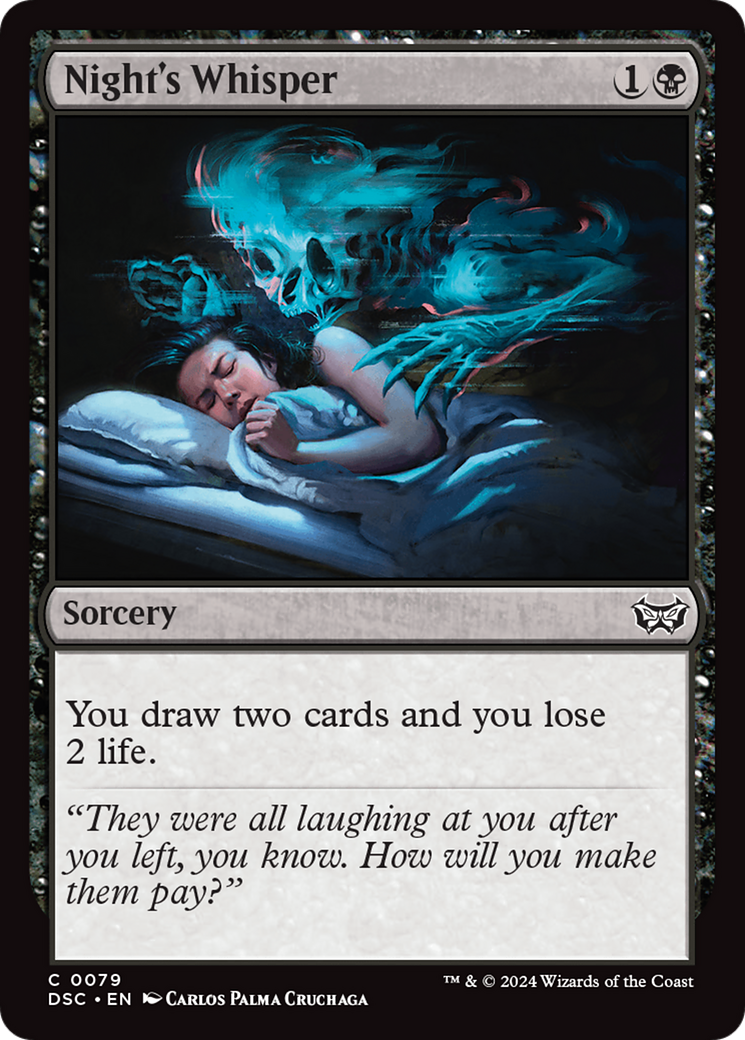 Night's Whisper [Duskmourn: House of Horror Commander] MTG Single Magic: The Gathering | Red Claw Gaming