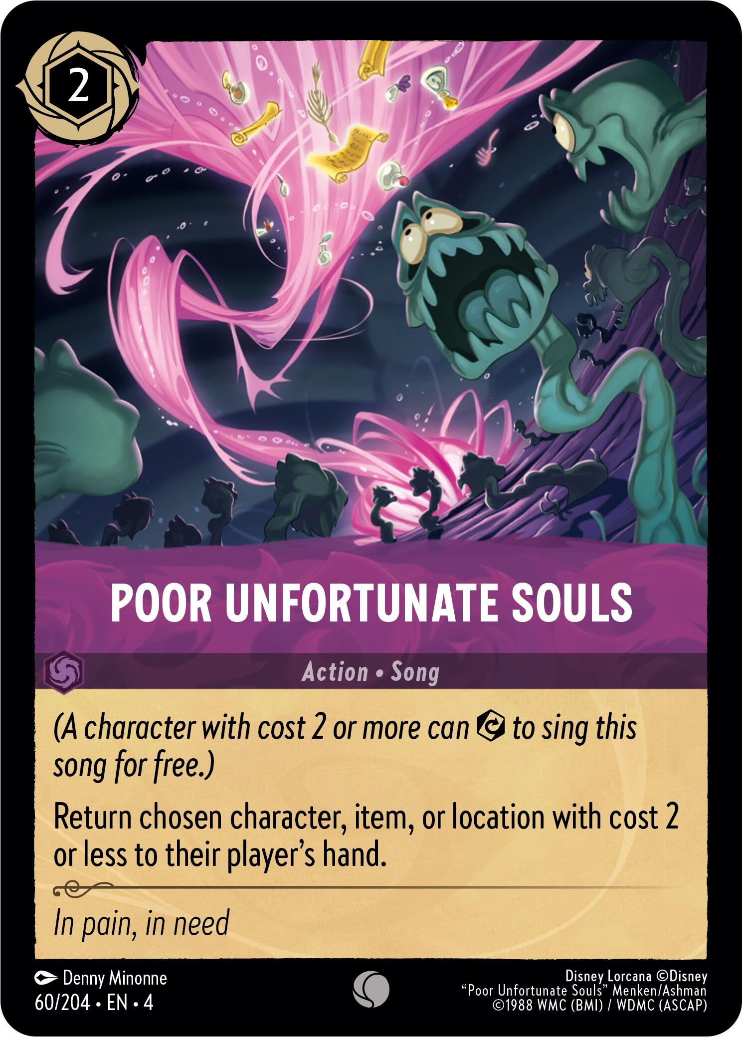 Poor Unfortunate Souls (60/204) [Ursula's Return] Lorcana Single Disney | Red Claw Gaming