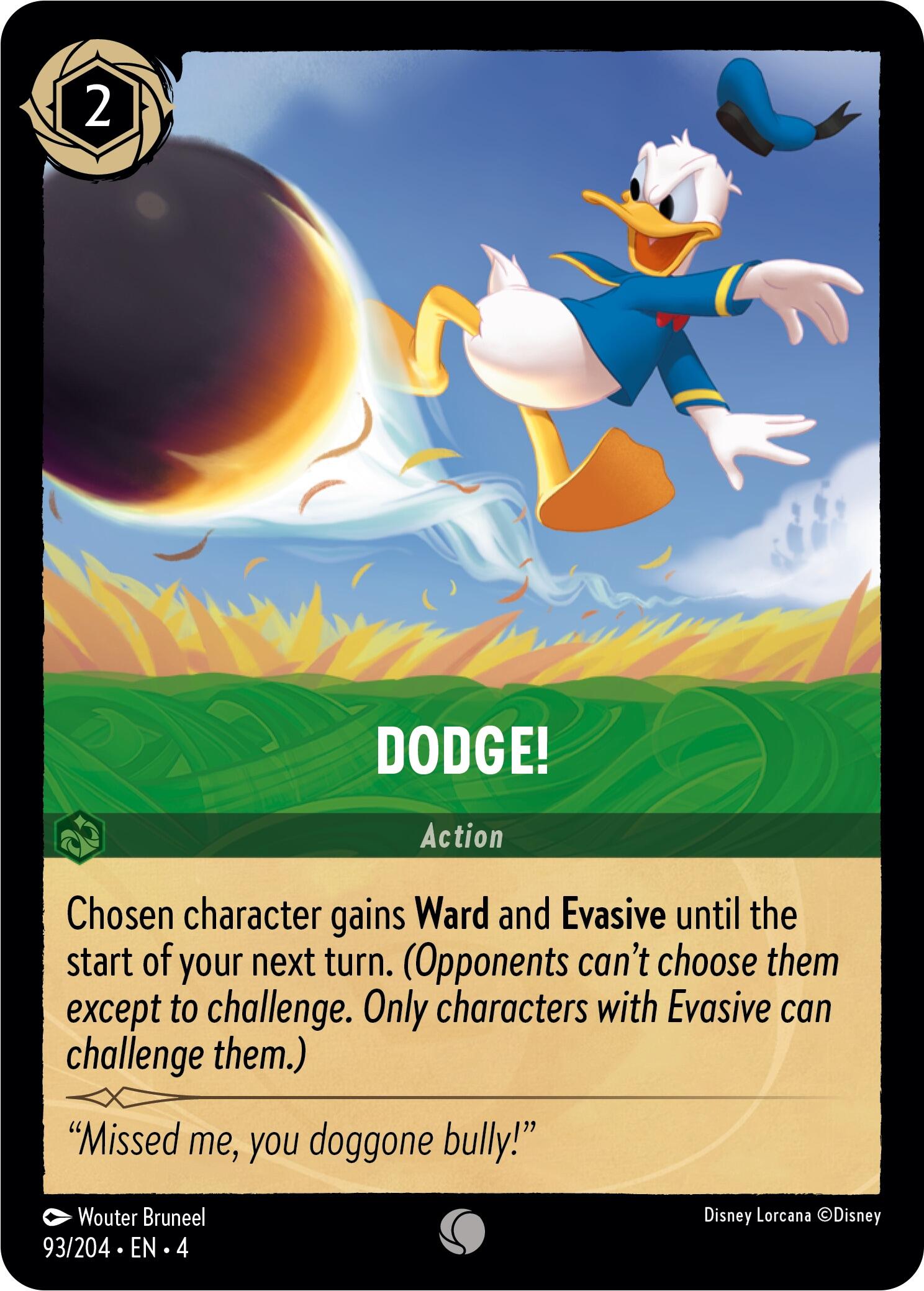 Dodge! (93/204) [Ursula's Return] Lorcana Single Disney | Red Claw Gaming