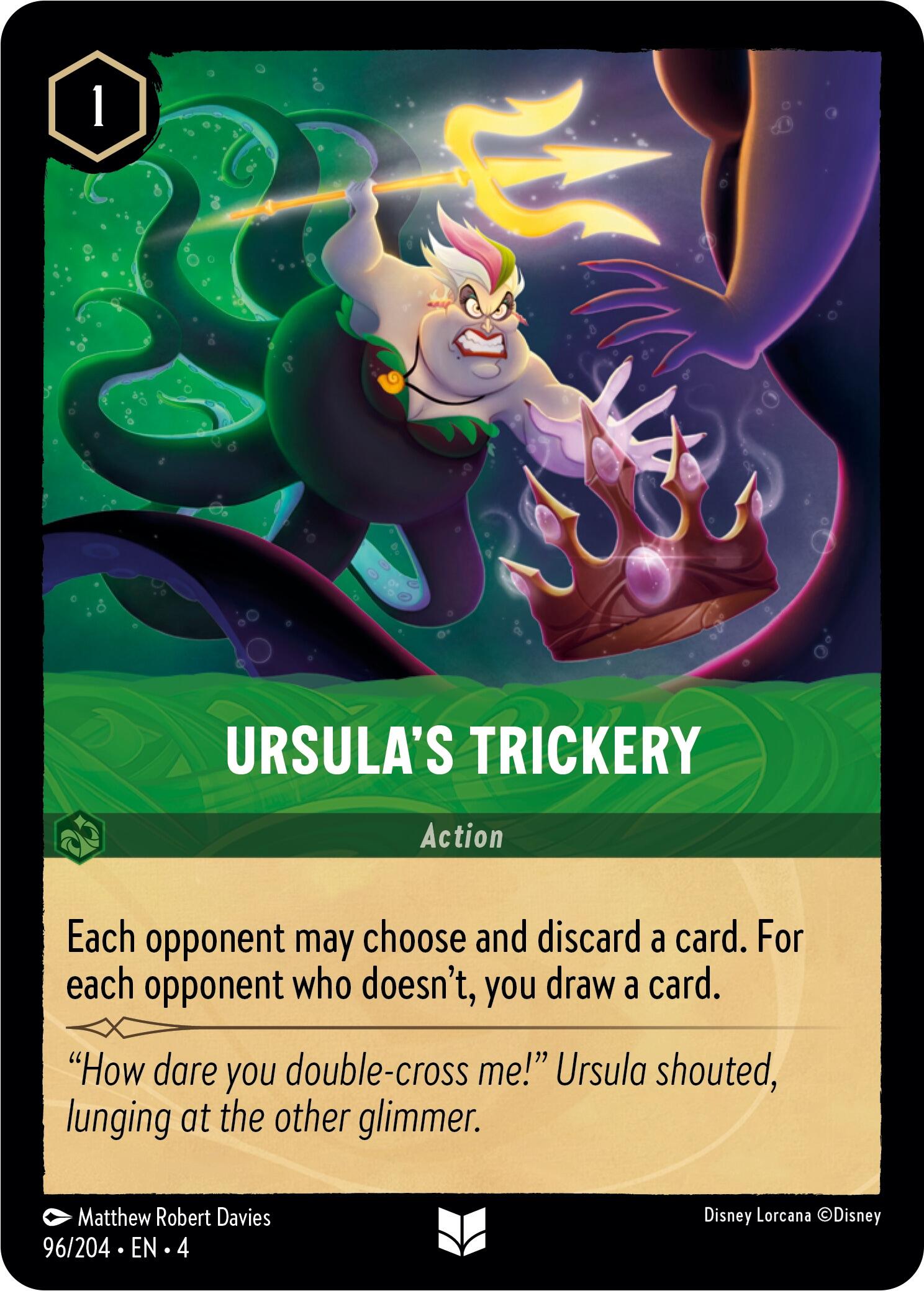 Ursula's Trickery (96/204) [Ursula's Return] Lorcana Single Disney | Red Claw Gaming
