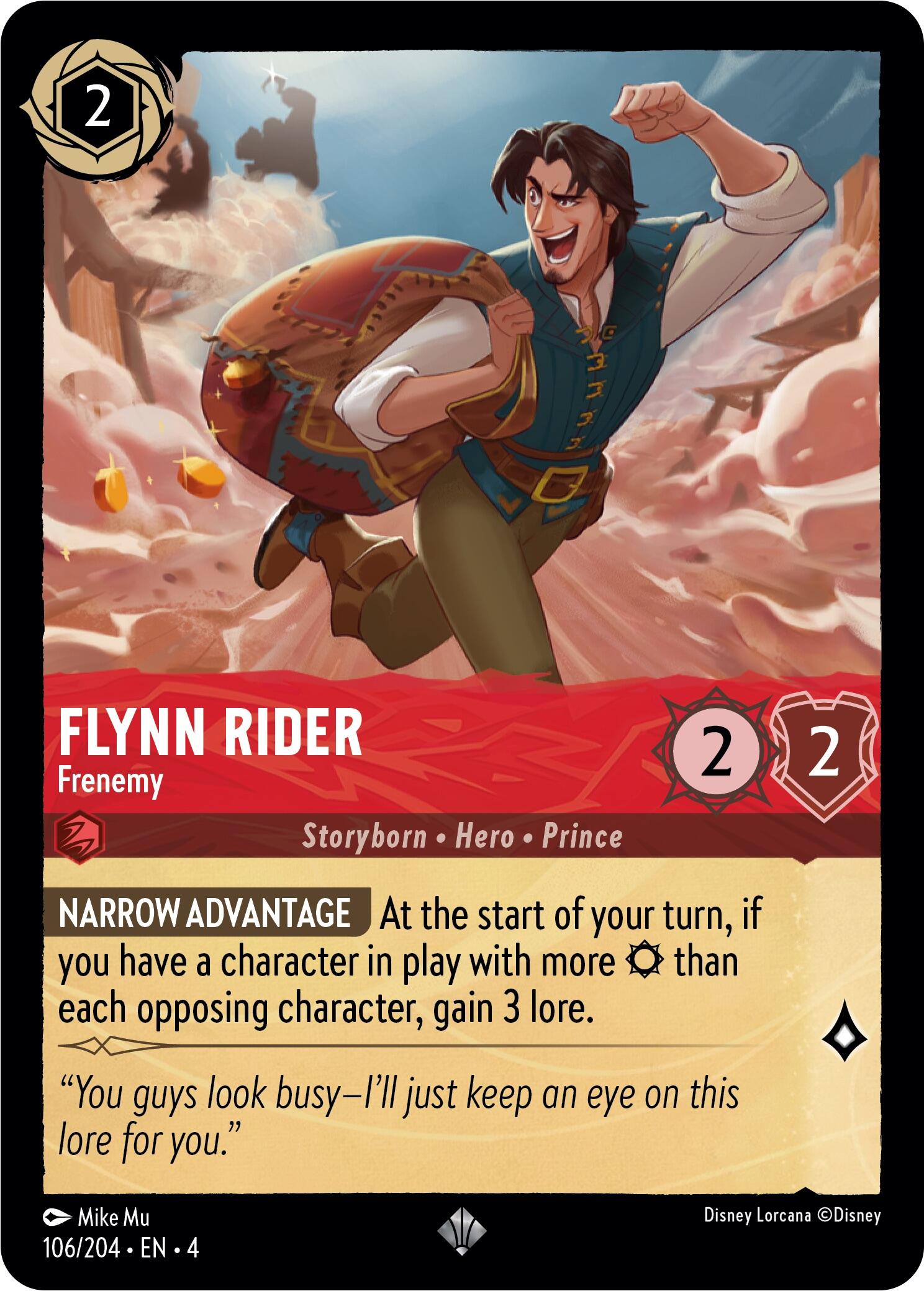 Flynn Rider - Frenemy (106/204) [Ursula's Return] Lorcana Single Disney | Red Claw Gaming