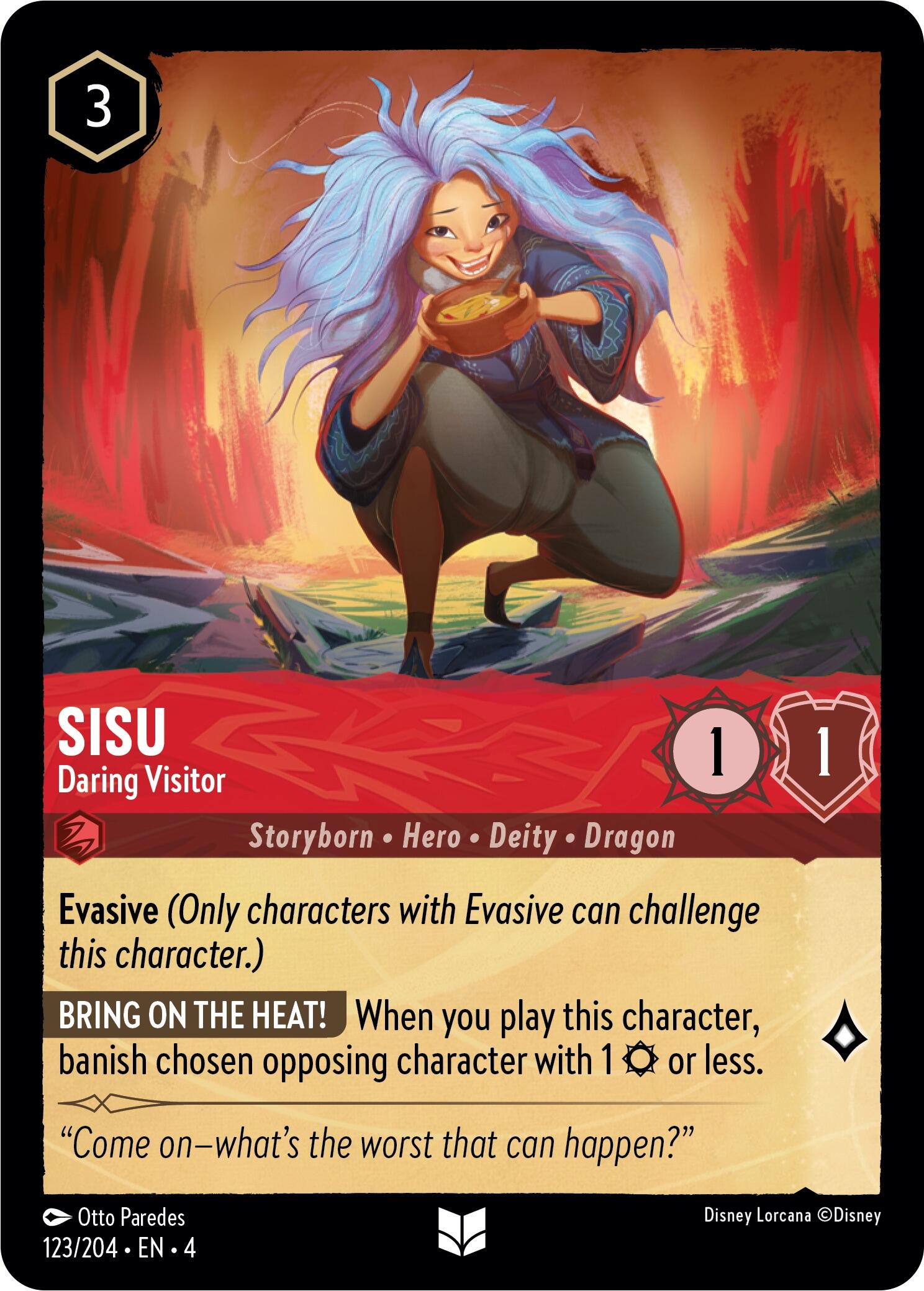Sisu - Daring Visitor (123/204) [Ursula's Return] Lorcana Single Disney | Red Claw Gaming