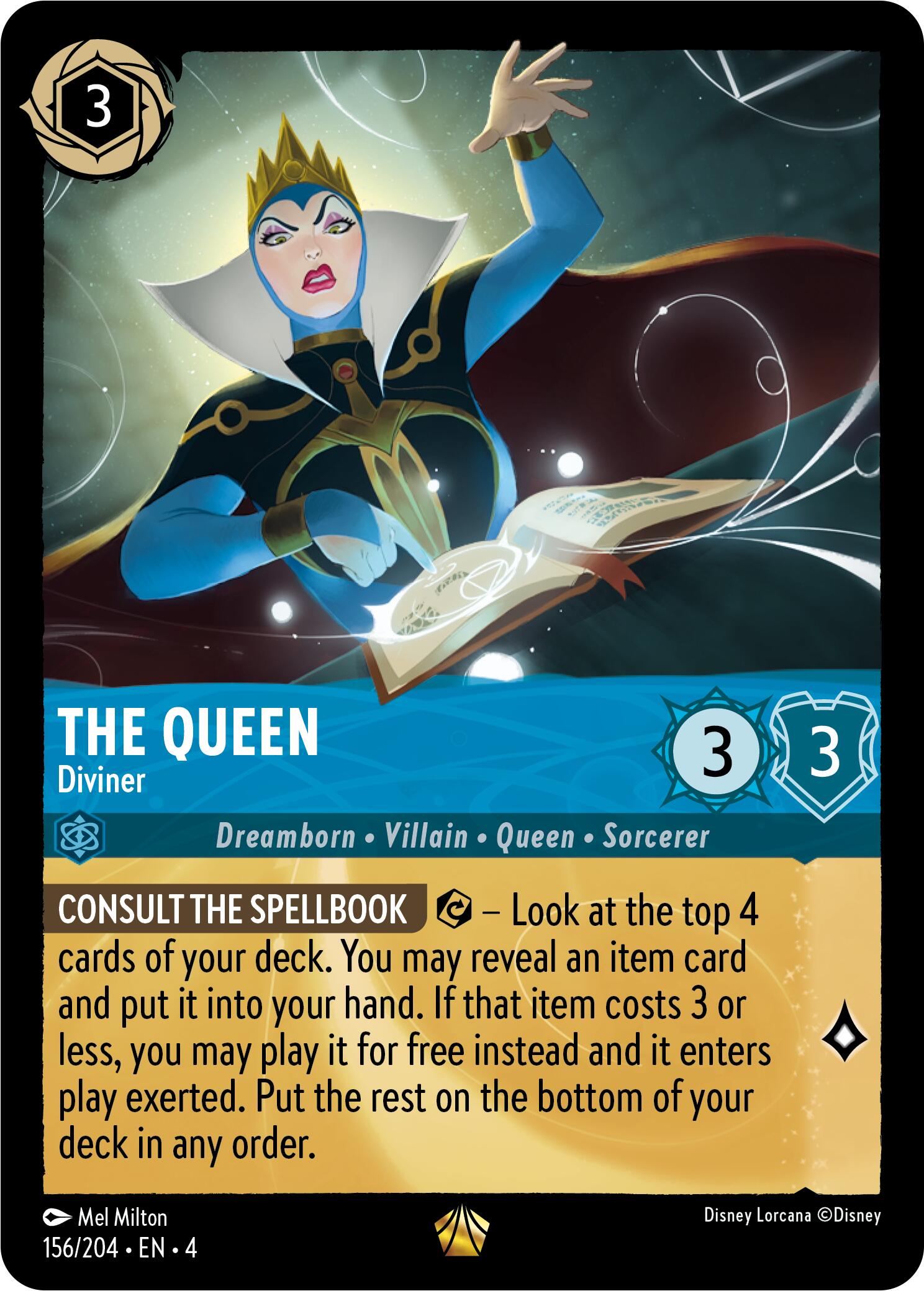 The Queen - Diviner (156/204) [Ursula's Return] Lorcana Single Disney | Red Claw Gaming