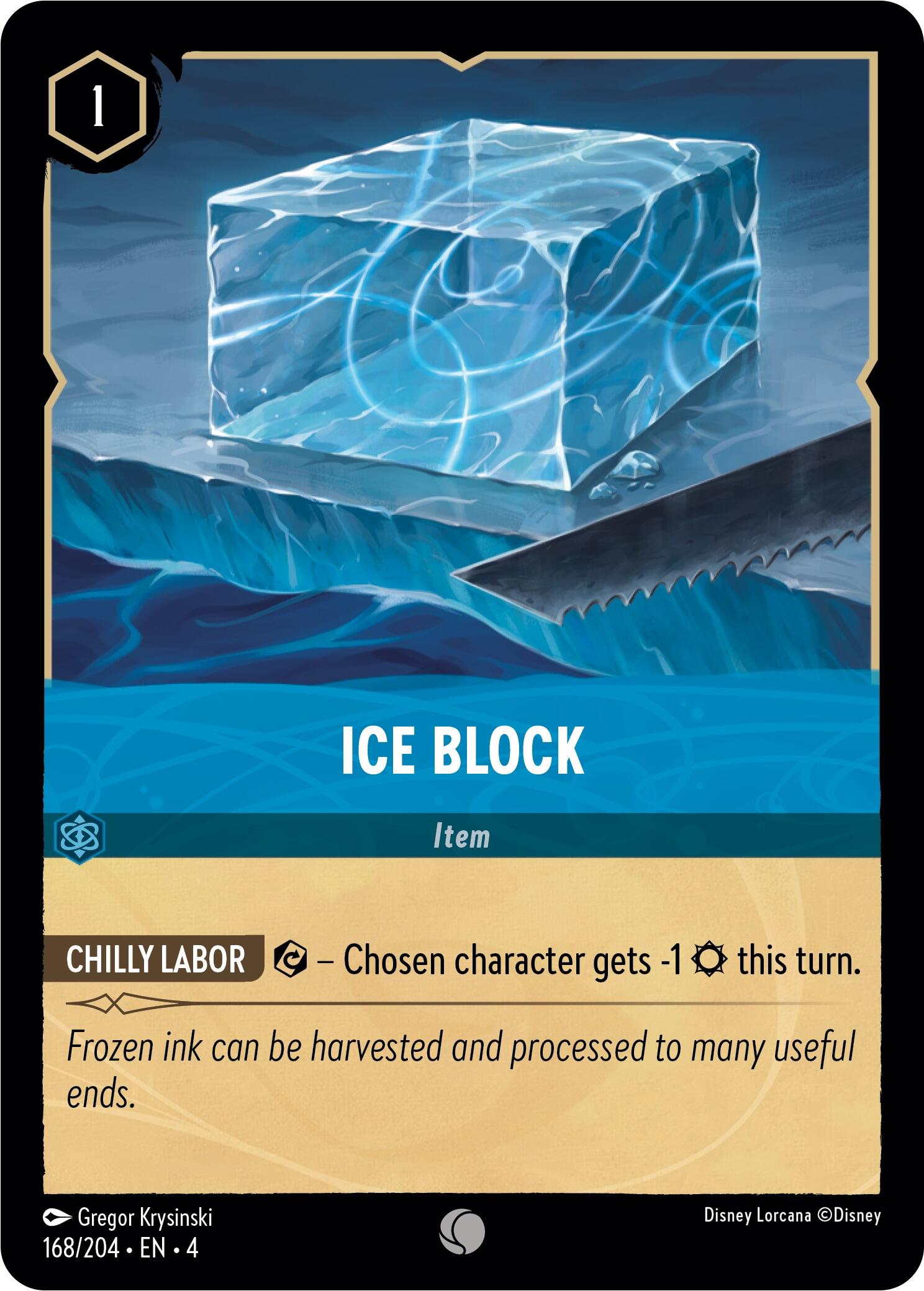 Ice Block (168/204) [Ursula's Return] Lorcana Single Disney | Red Claw Gaming