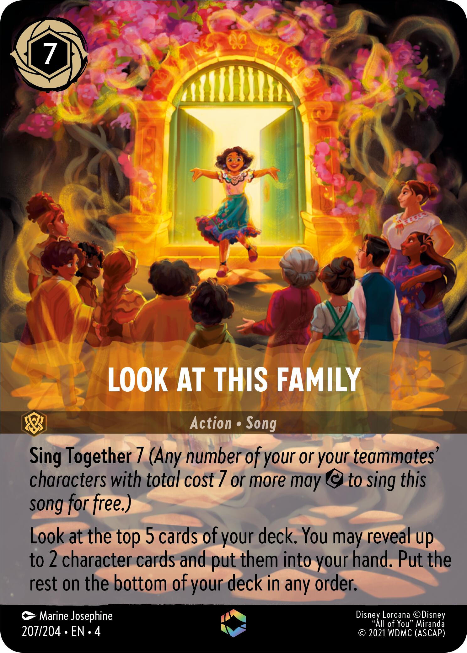 Look at This Family (Enchanted) (207/204) [Ursula's Return] Lorcana Single Disney | Red Claw Gaming