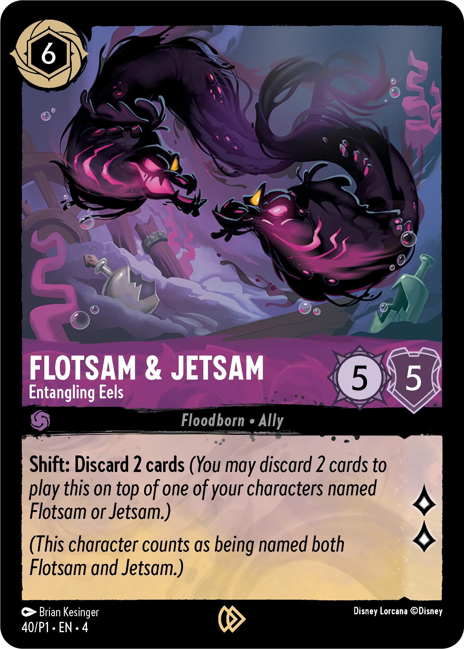 Flotsam & Jetsam - Entangling Eels (40) [Promo Cards] Lorcana Single Disney | Red Claw Gaming