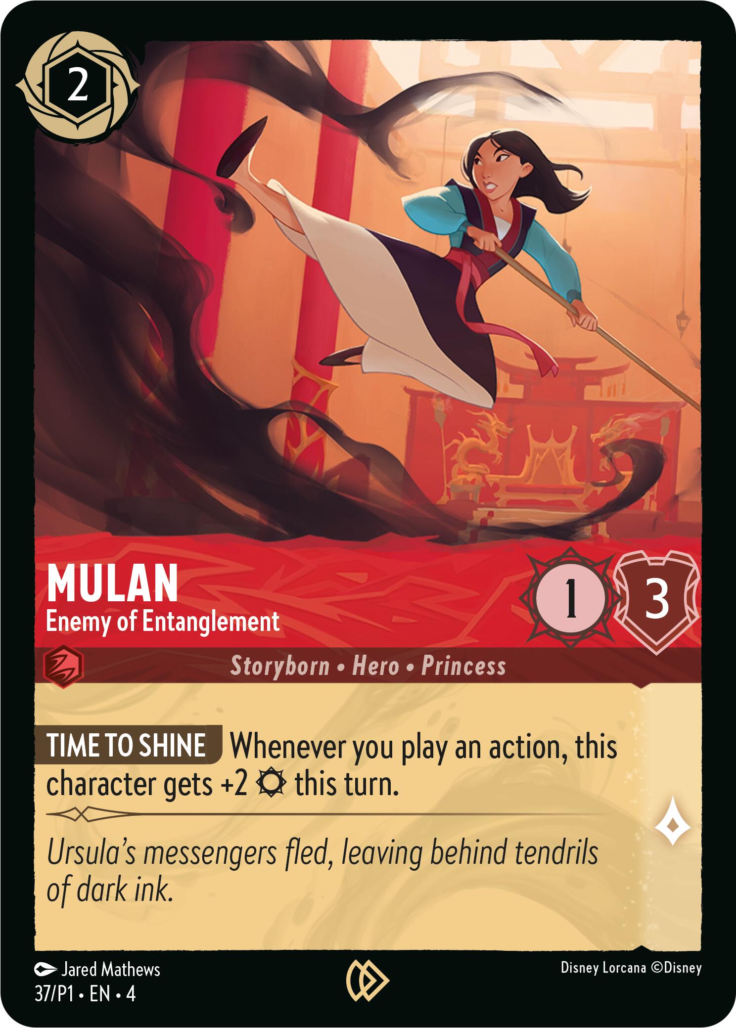 Mulan - Enemy of Entanglement (37) [Promo Cards] Lorcana Single Disney | Red Claw Gaming