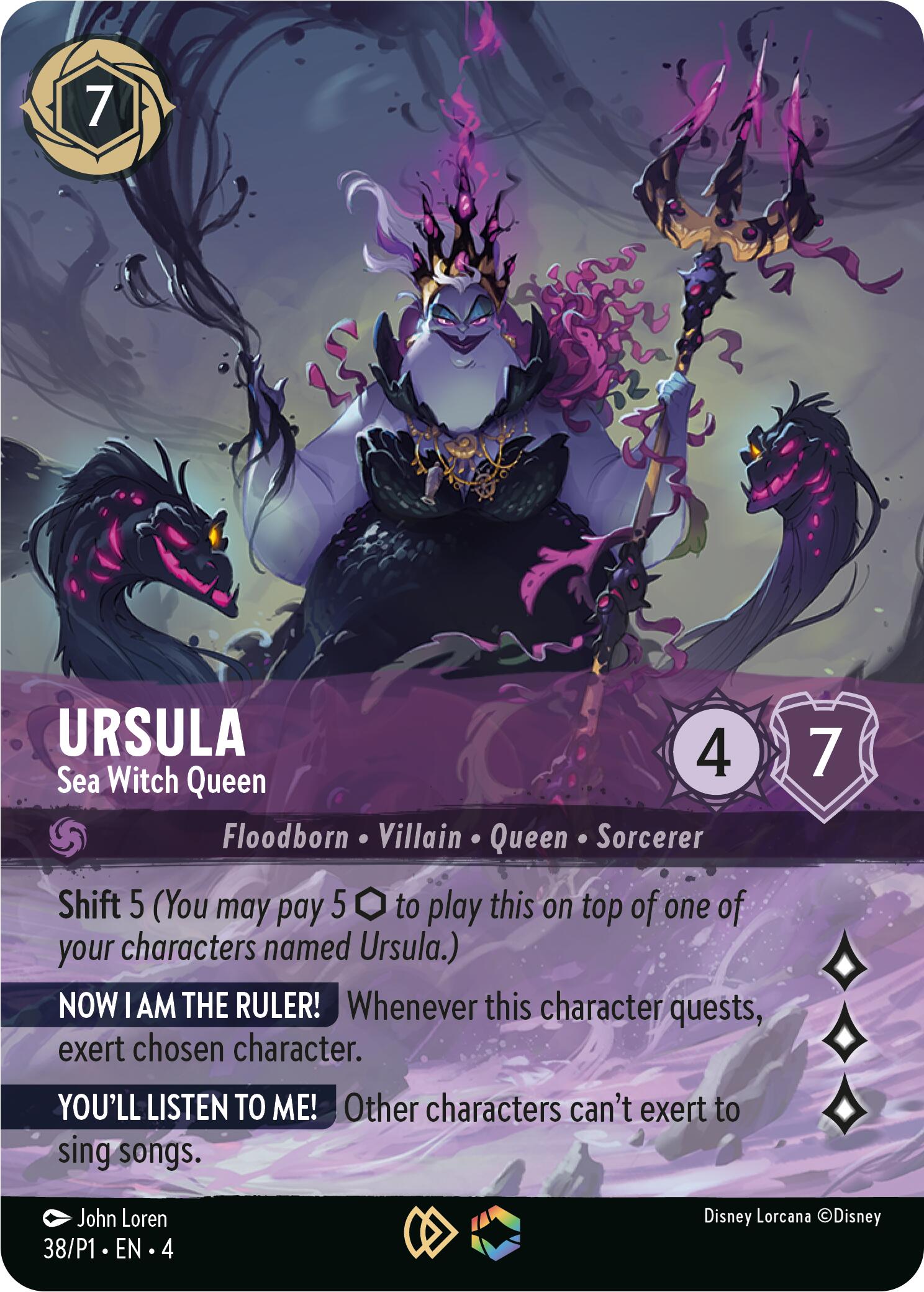 Ursula - Sea Witch Queen (Store Championship) (38) [Promo Cards] Lorcana Single Disney | Red Claw Gaming
