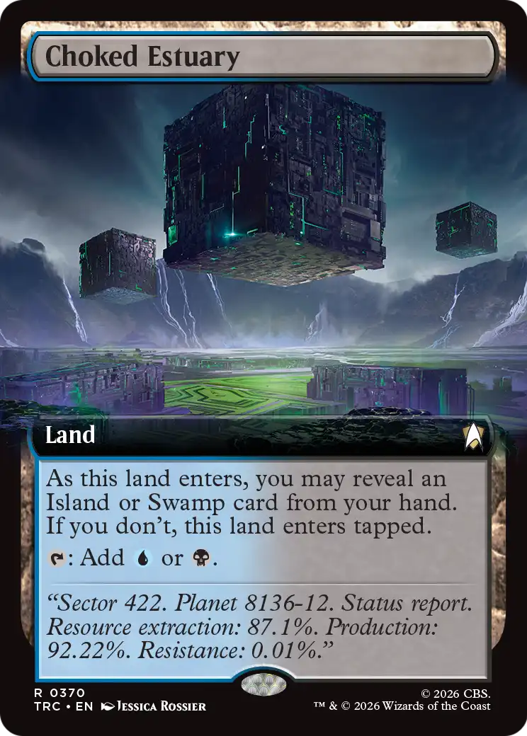 Choked Estuary (Extended Art) [Star Trek Commander] MTG Single Magic: The Gathering | Red Claw Gaming
