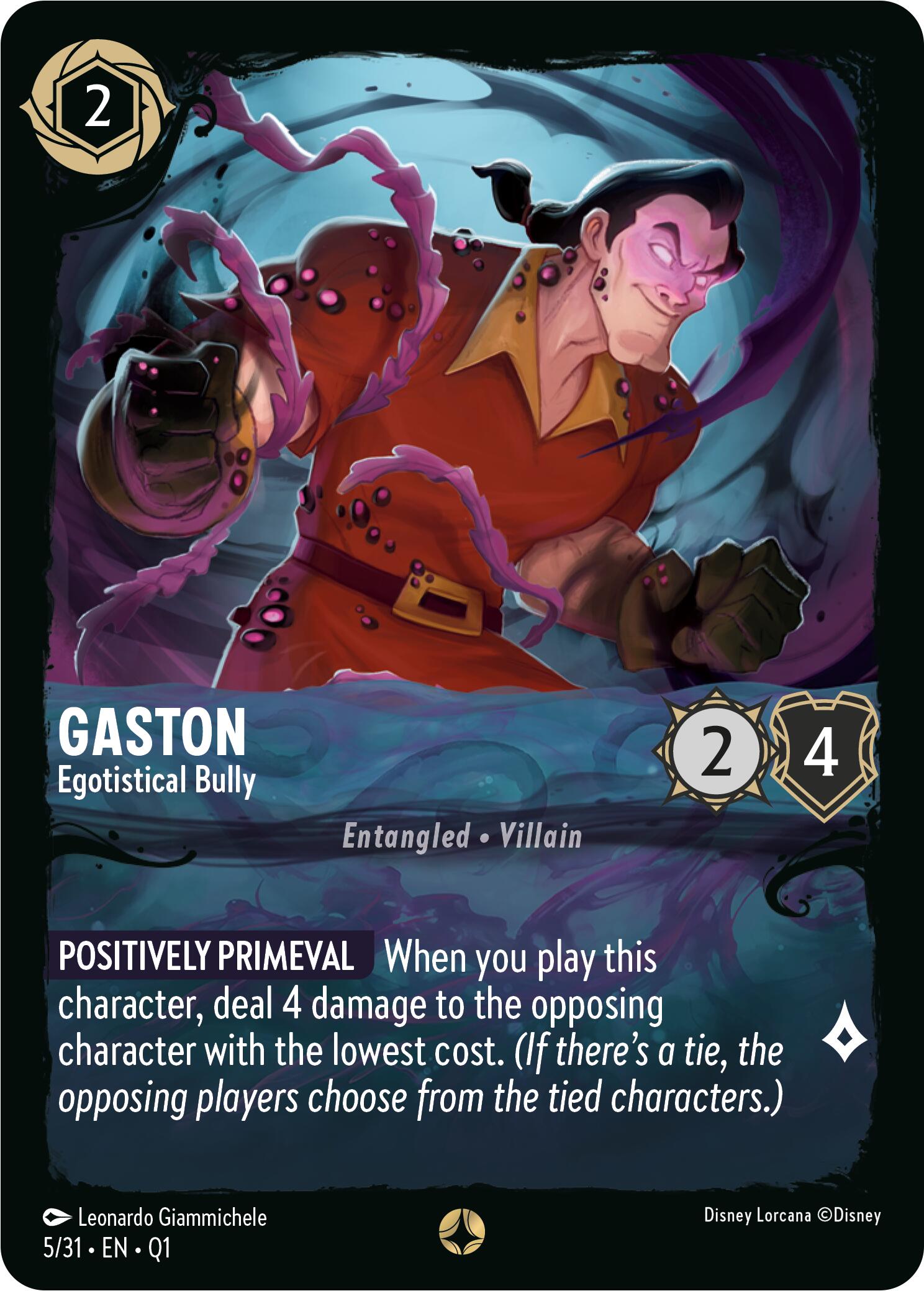 Gaston - Egotistical Bully (5/31) [Illumineer's Quest: Deep Trouble] Lorcana Single Disney | Red Claw Gaming