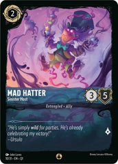 Mad Hatter - Sinister Host (10/31) [Illumineer's Quest: Deep Trouble] Lorcana Single Disney | Red Claw Gaming