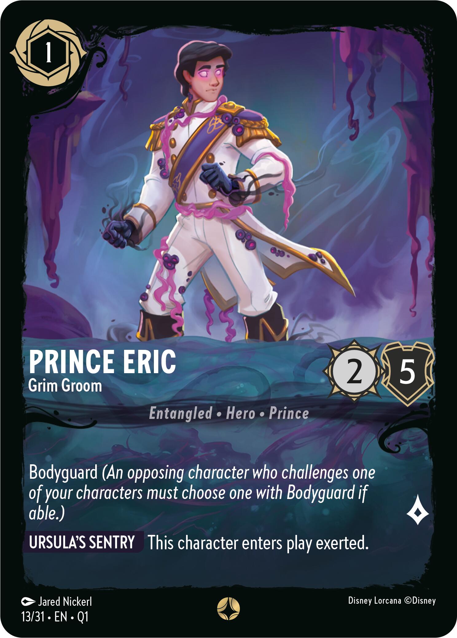 Prince Eric - Grim Groom (13/31) [Illumineer's Quest: Deep Trouble] Lorcana Single Disney | Red Claw Gaming