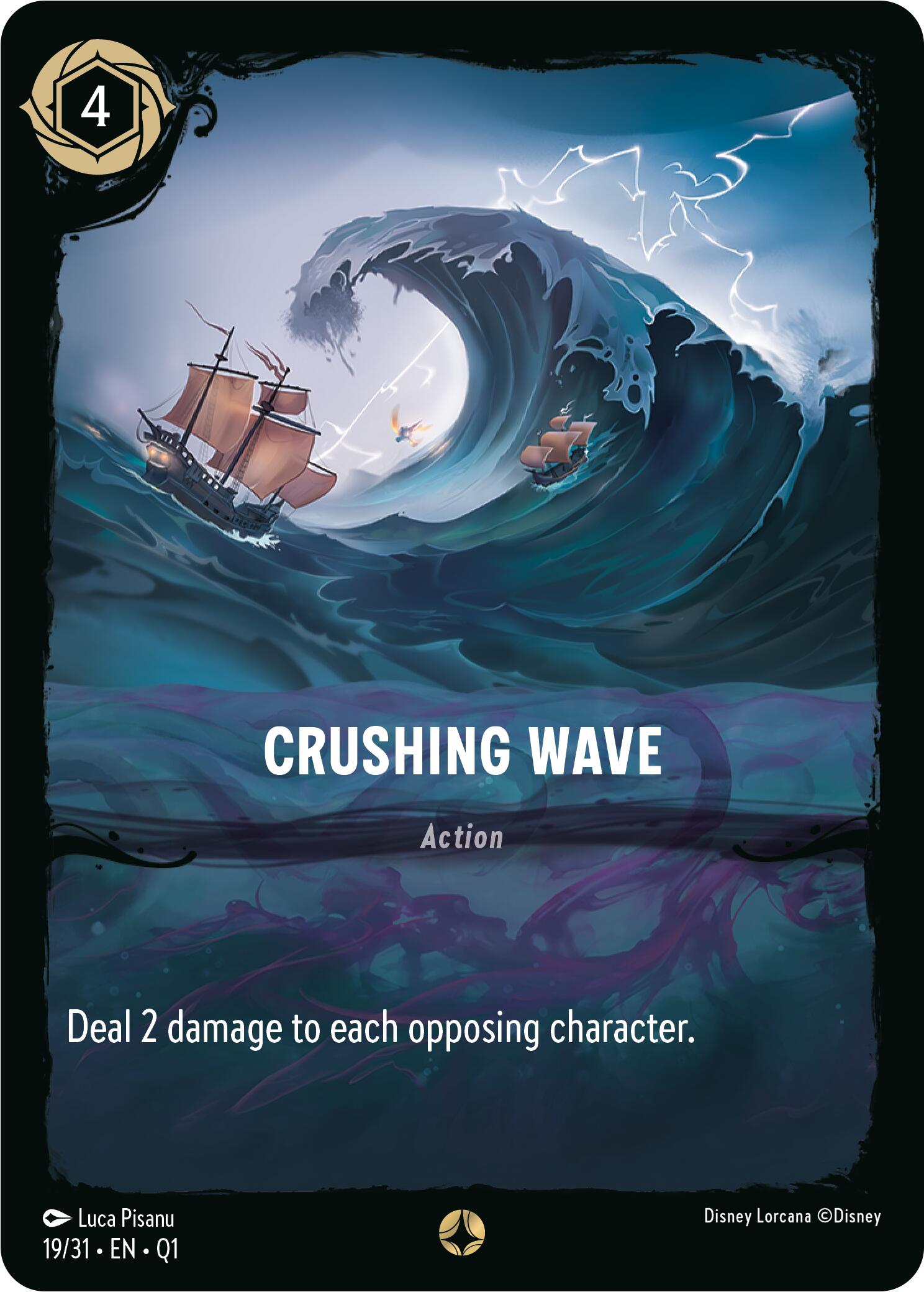 Crushing Wave (19/31) [Illumineer's Quest: Deep Trouble] Lorcana Single Disney | Red Claw Gaming