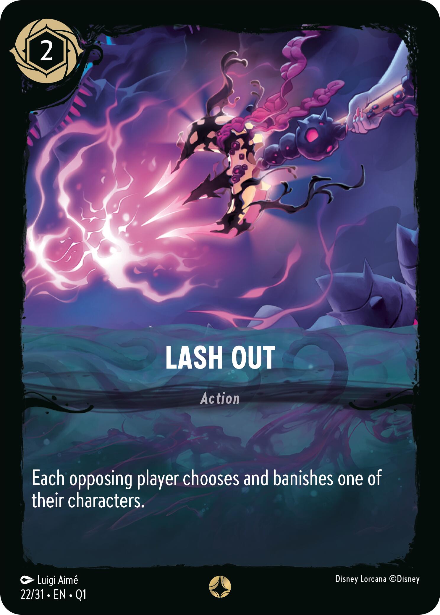 Lash Out (22/31) [Illumineer's Quest: Deep Trouble] Lorcana Single Disney | Red Claw Gaming