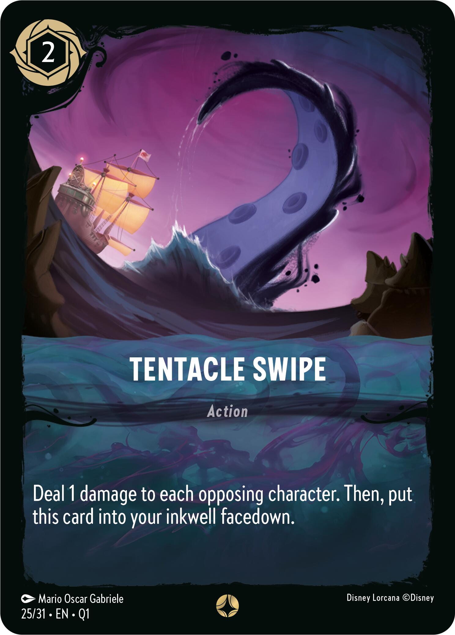 Tentacle Swipe (25/31) [Illumineer's Quest: Deep Trouble] Lorcana Single Disney | Red Claw Gaming