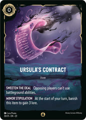 Ursula's Contract (30/31) [Illumineer's Quest: Deep Trouble] Lorcana Single Disney | Red Claw Gaming