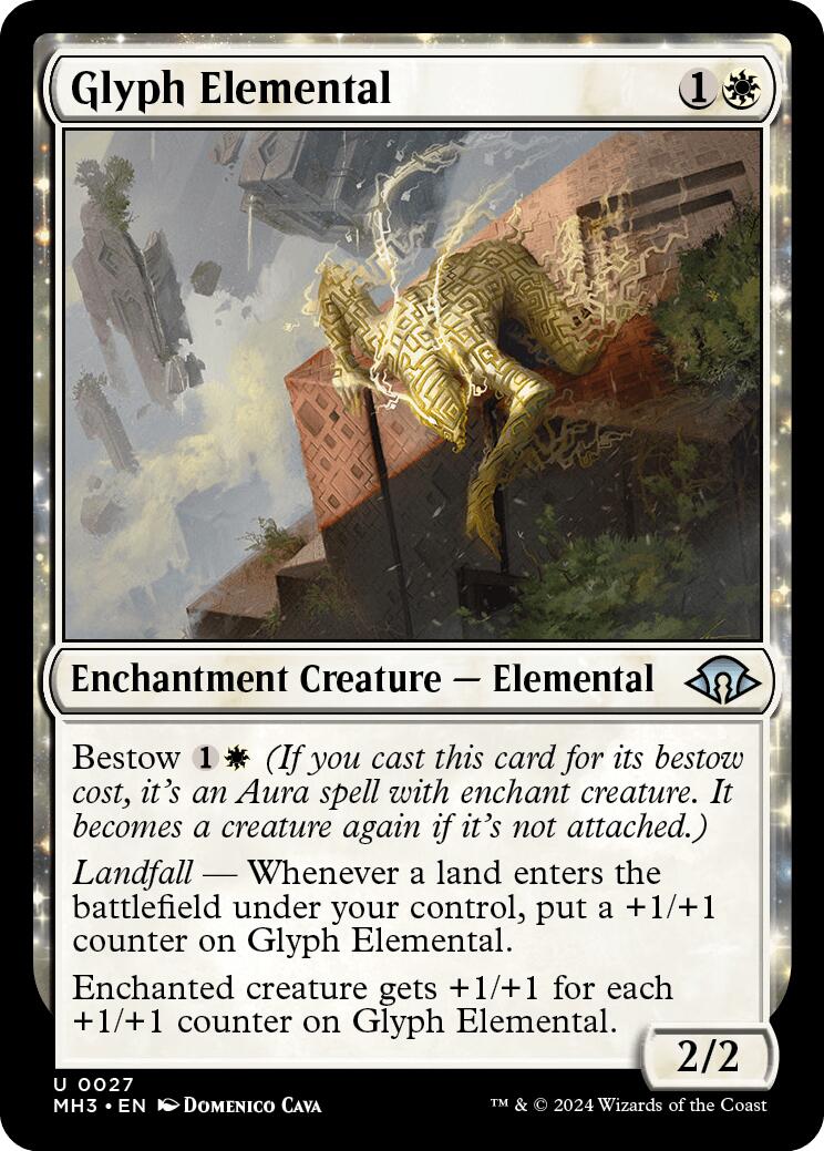 Glyph Elemental [Modern Horizons 3] MTG Single Magic: The Gathering    | Red Claw Gaming