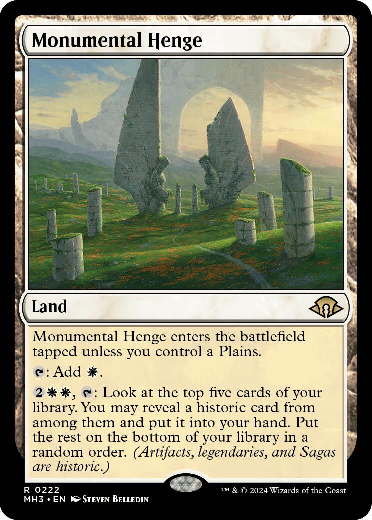 Monumental Henge [Modern Horizons 3] MTG Single Magic: The Gathering | Red Claw Gaming