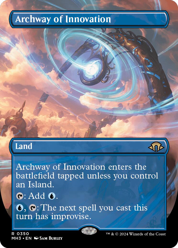 Archway of Innovation (Borderless) [Modern Horizons 3] MTG Single Magic: The Gathering | Red Claw Gaming