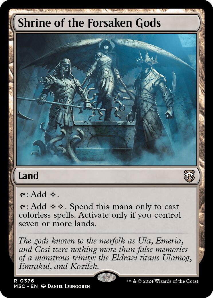 Shrine of the Forsaken Gods [Modern Horizons 3 Commander] MTG Single Magic: The Gathering | Red Claw Gaming