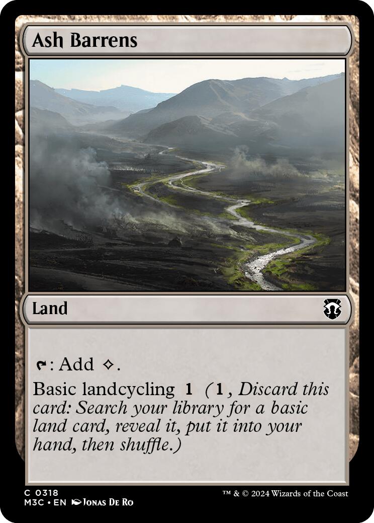 Ash Barrens [Modern Horizons 3 Commander] MTG Single Magic: The Gathering | Red Claw Gaming