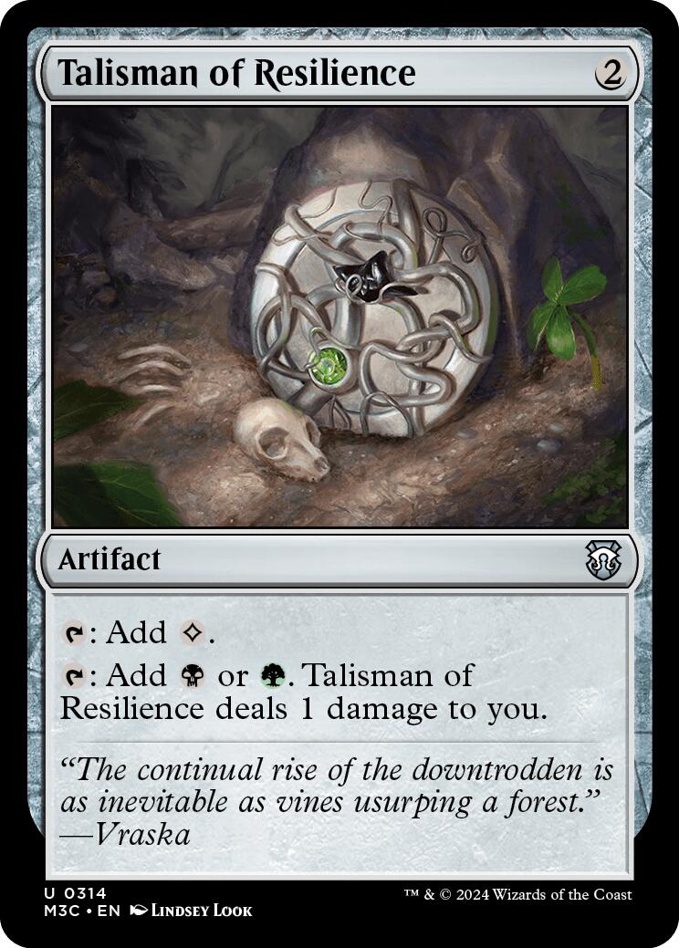 Talisman of Resilience [Modern Horizons 3 Commander] MTG Single Magic: The Gathering    | Red Claw Gaming