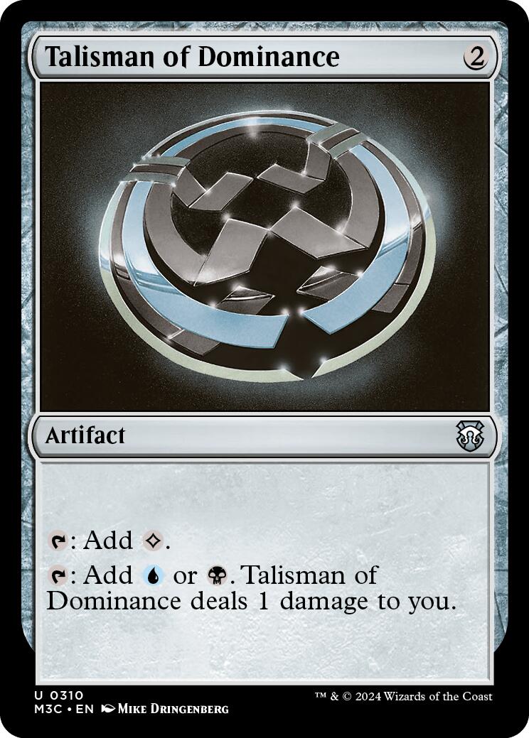 Talisman of Dominance [Modern Horizons 3 Commander] MTG Single Magic: The Gathering    | Red Claw Gaming