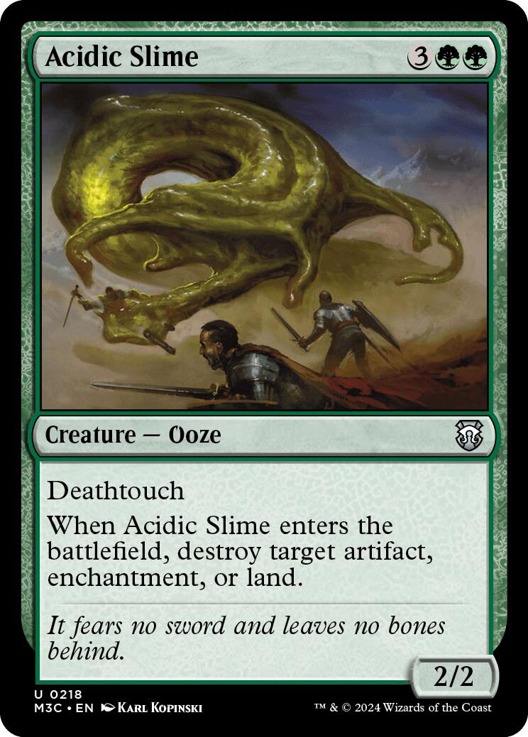Acidic Slime [Modern Horizons 3 Commander] MTG Single Magic: The Gathering | Red Claw Gaming