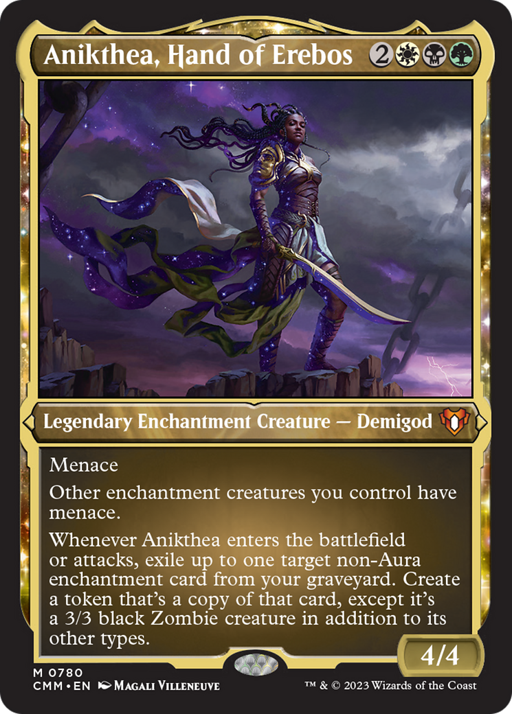 Anikthea, Hand of Erebos (Display Commander) (Foil Etched) [Commander Masters] MTG Single Magic: The Gathering | Red Claw Gaming