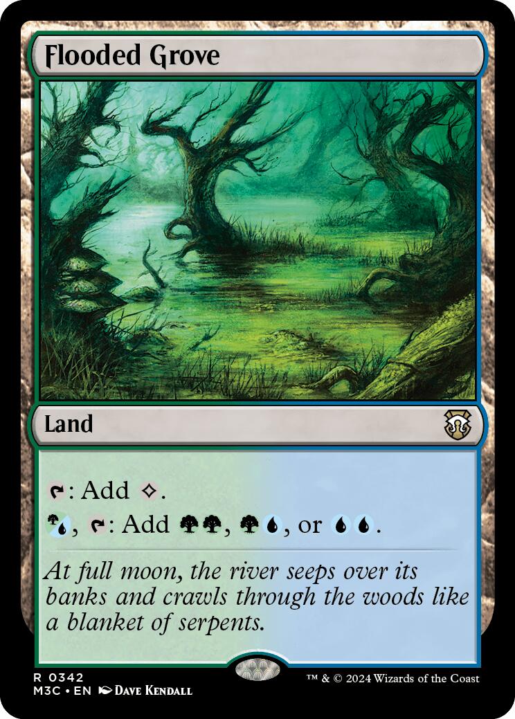 Flooded Grove [Modern Horizons 3 Commander] MTG Single Magic: The Gathering | Red Claw Gaming