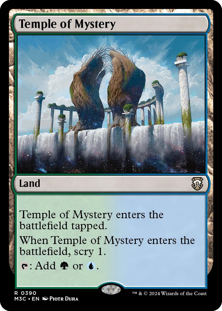 Temple of Mystery [Modern Horizons 3 Commander] MTG Single Magic: The Gathering    | Red Claw Gaming
